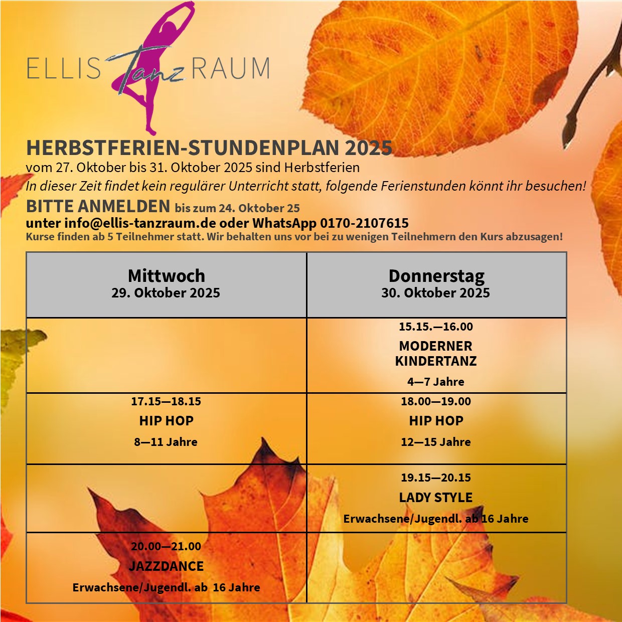 Herbstferien 2025